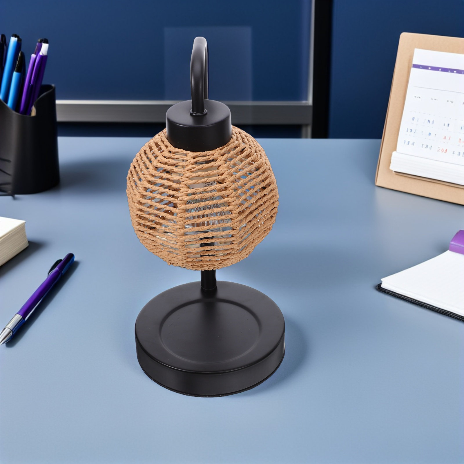 Home Fragrance Linen - Lampe chauffe-cire électrique avec abat-jour en