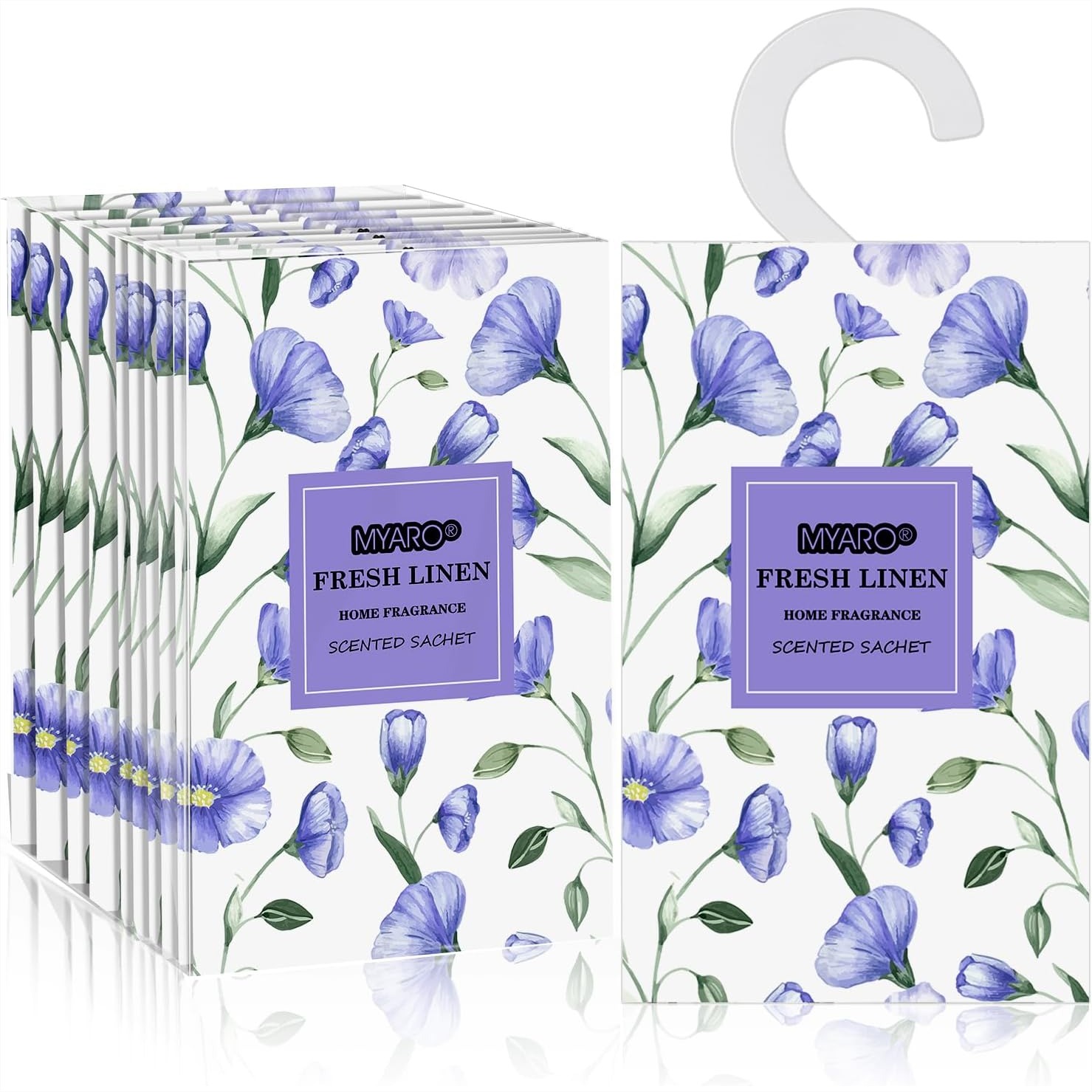 Home Fragrance Linen - 12 Sachets parfumés en lin pour