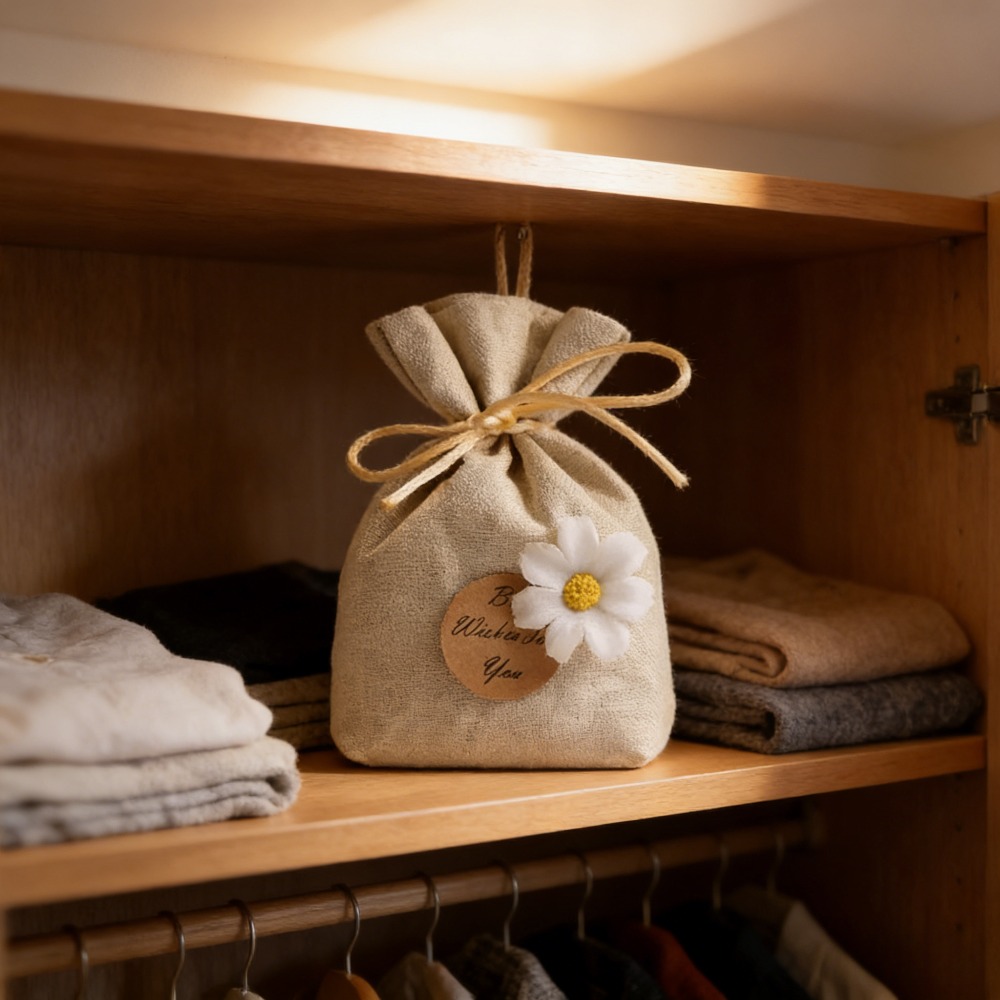 Home Fragrance Linen - Pochette en lin quatre saisons, Sachet