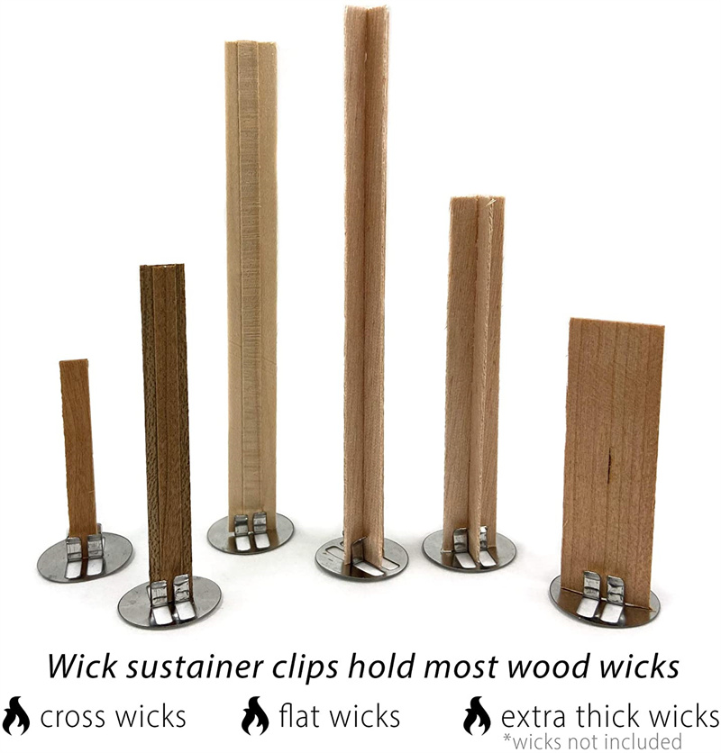 Clip de Base pour mèches de bo - Wooden Wick Candle avis et prix