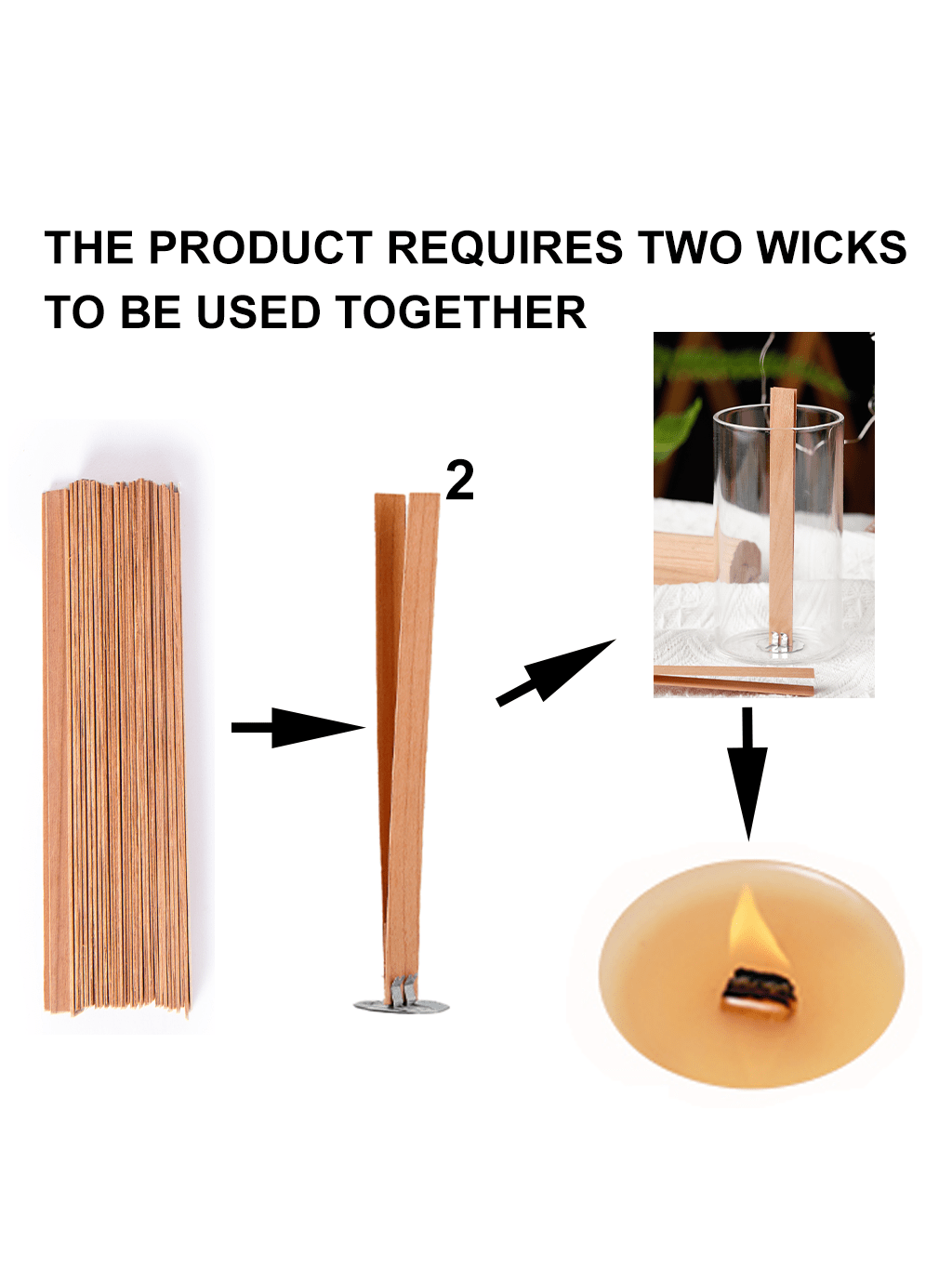 Mèches de bougie en bois de ce - Wooden Wick Candle avis et prix