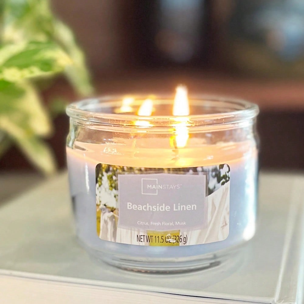 Bougie parfumée à 3 mèches dan - Home Fragrance Linen avis et prix