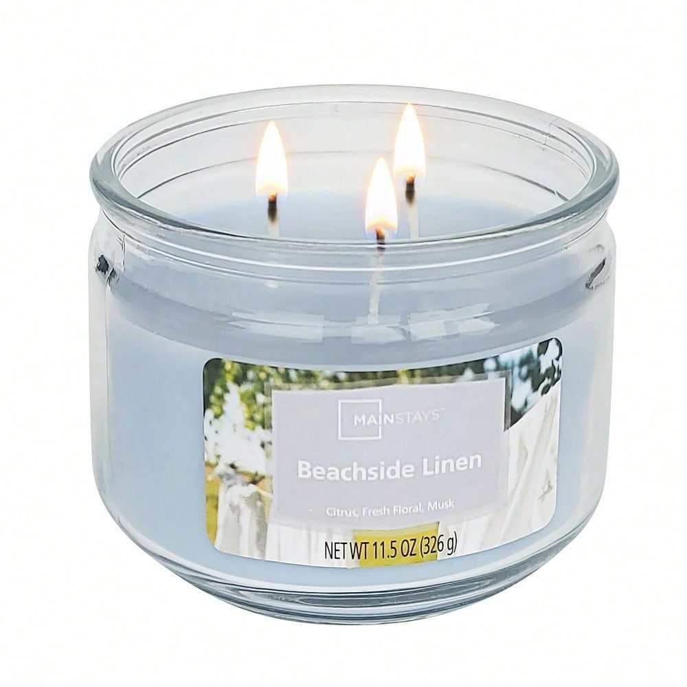Bougie parfumée à 3 mèches dan - Home Fragrance Linen avis et prix