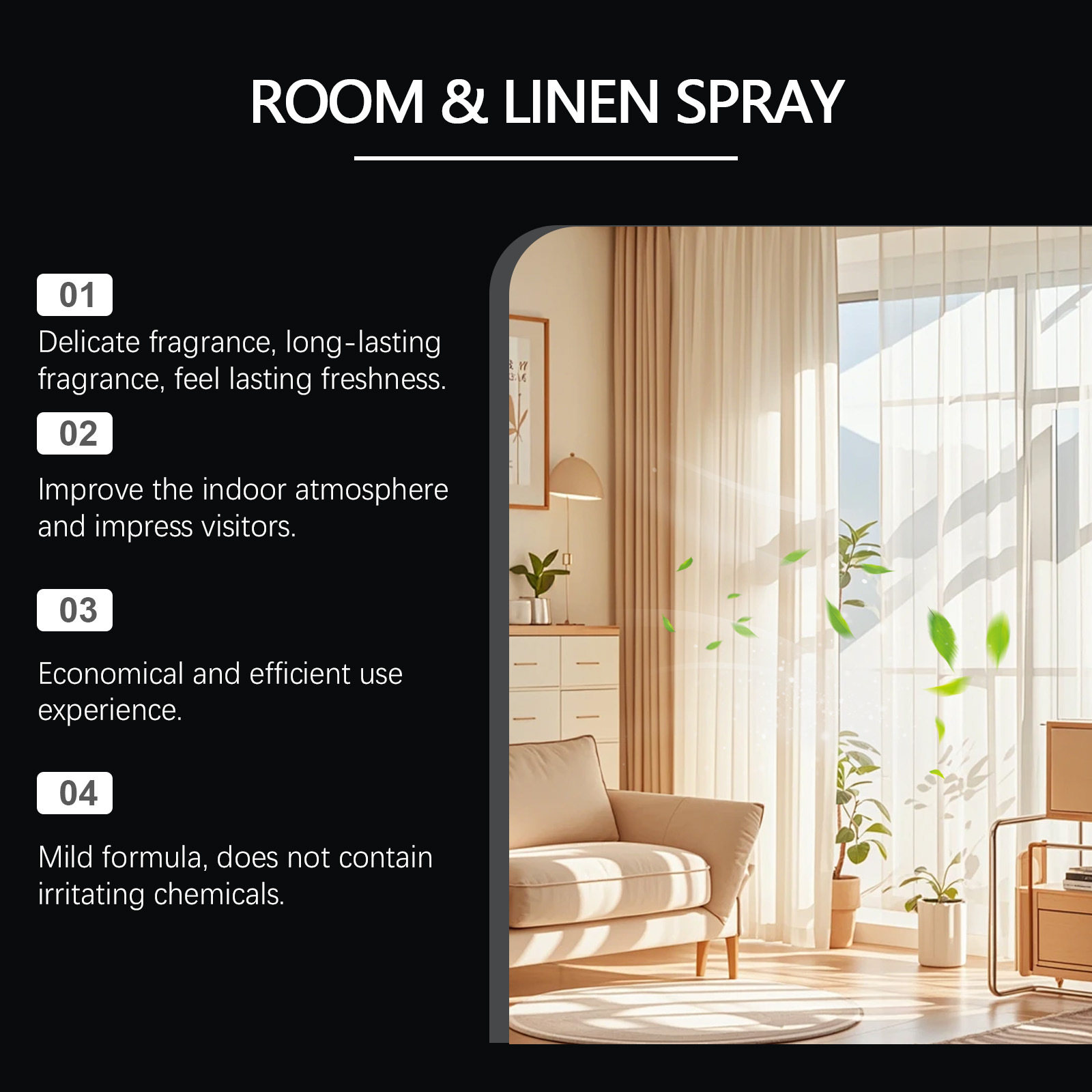 Spray en tissu de lin, parfum  - Home Fragrance Linen avis et prix