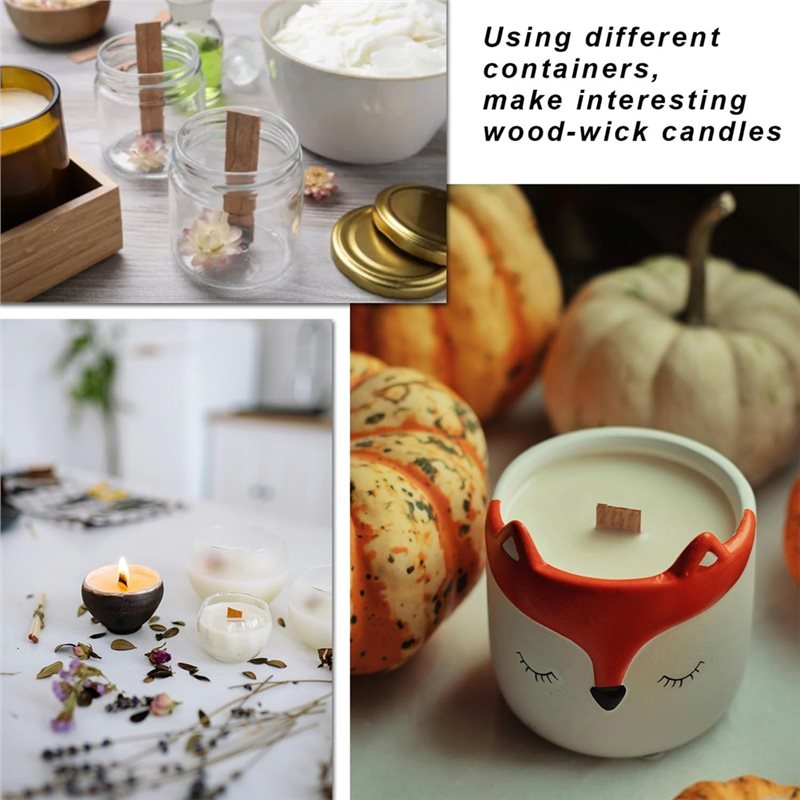 Mèches de bougies en bois de q - Wooden Wick Candle avis et prix