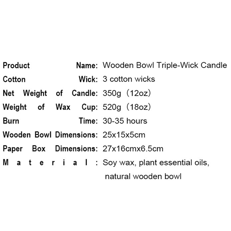 Bois de platine 3 mèches bol d - Wooden Wick Candle avis et prix