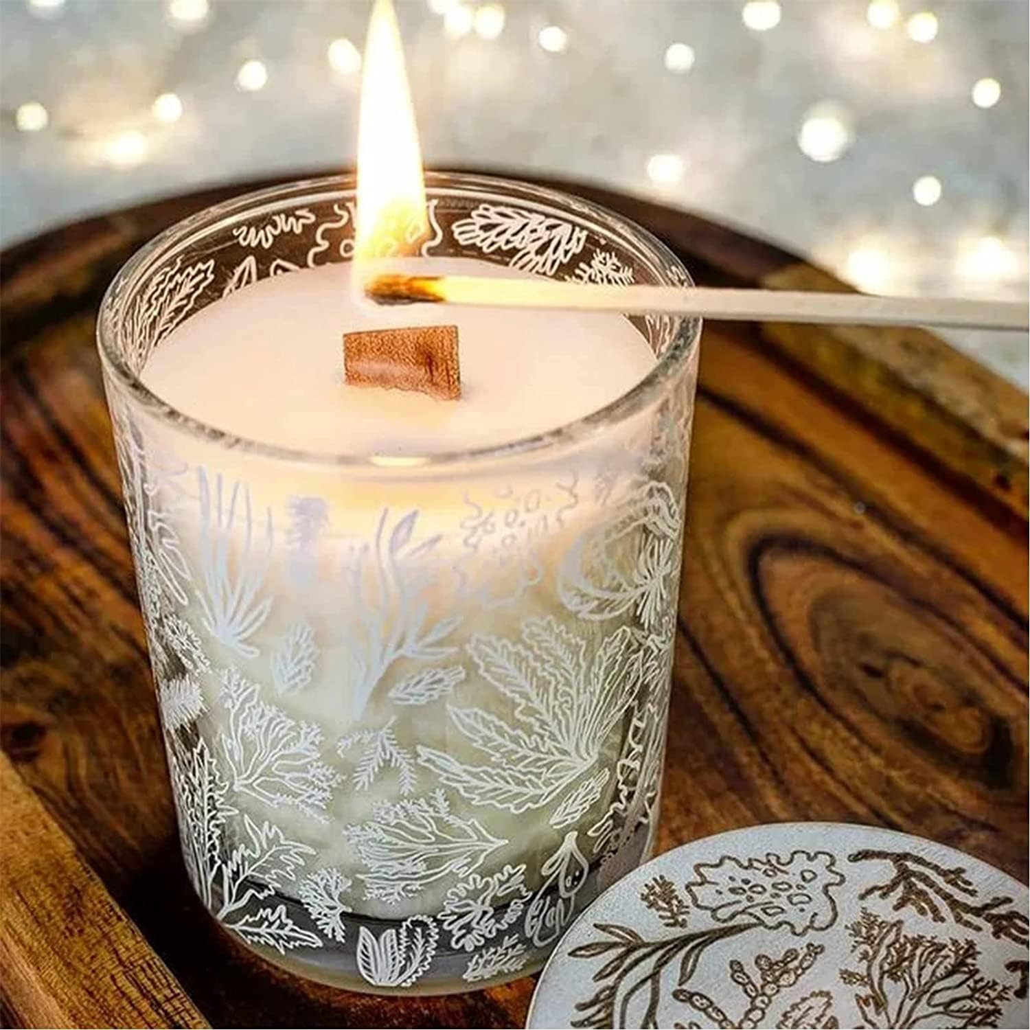Mèche de tranche de bois de bo - Wooden Wick Candle avis et prix