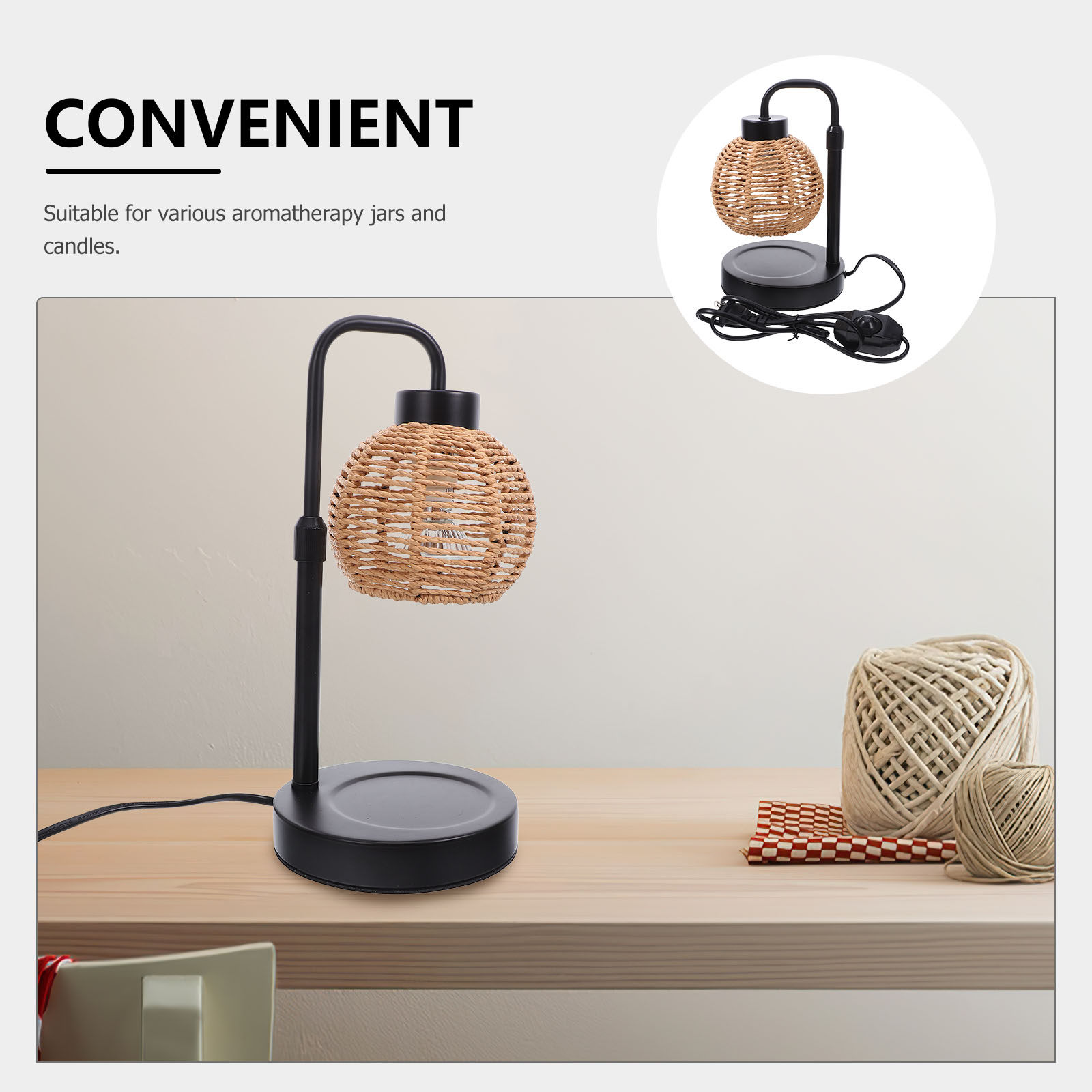 Lampe chauffe-cire électrique  - Home Fragrance Linen avis et prix