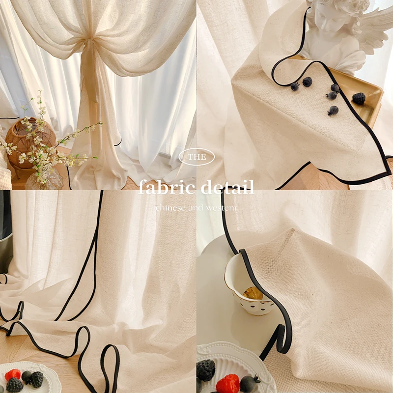 Voilages en gaze de lin à bord - Home Fragrance Linen avis et prix