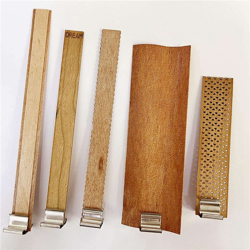 ABUI-400 PCS Support de mèche  - Wooden Wick Candle avis et prix