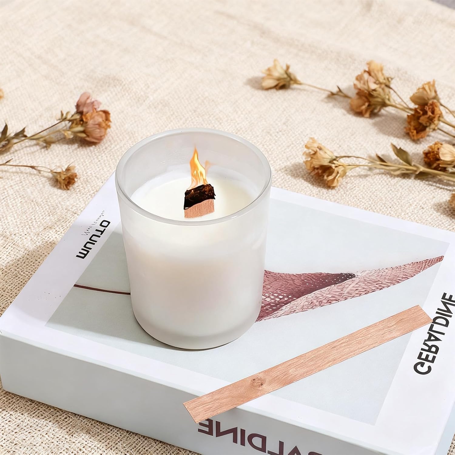 60 mèches en bois pour la fabr - Wooden Wick Candle avis et prix