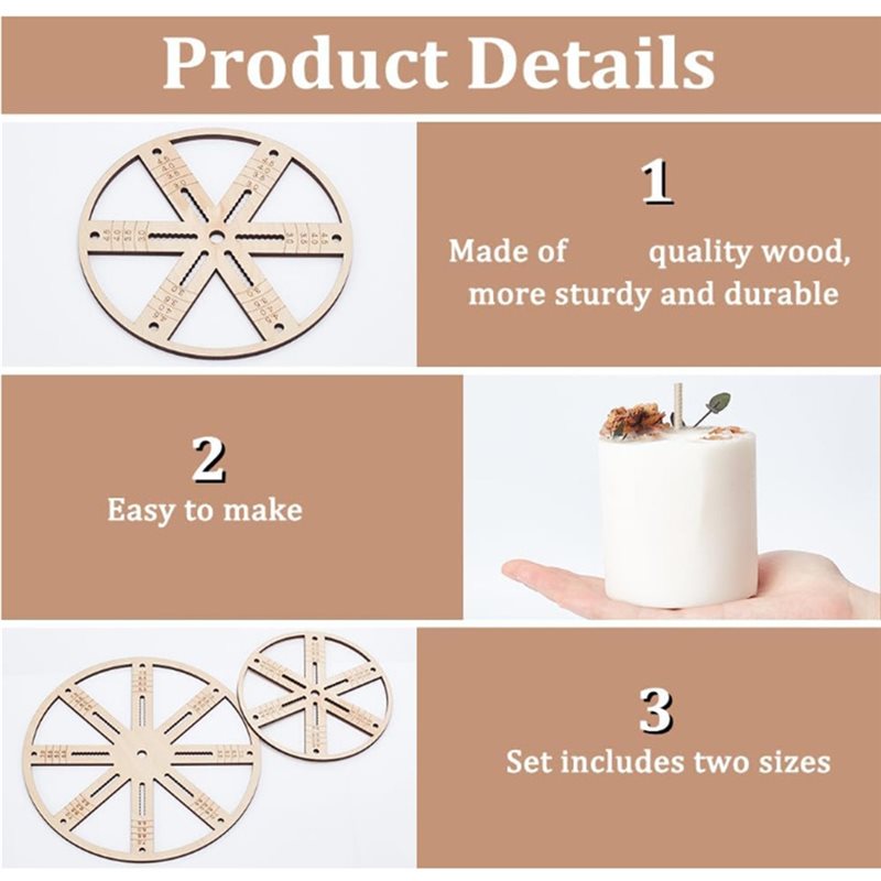 ABUI-Wick Holders, ensemble de - Wooden Wick Candle avis et prix