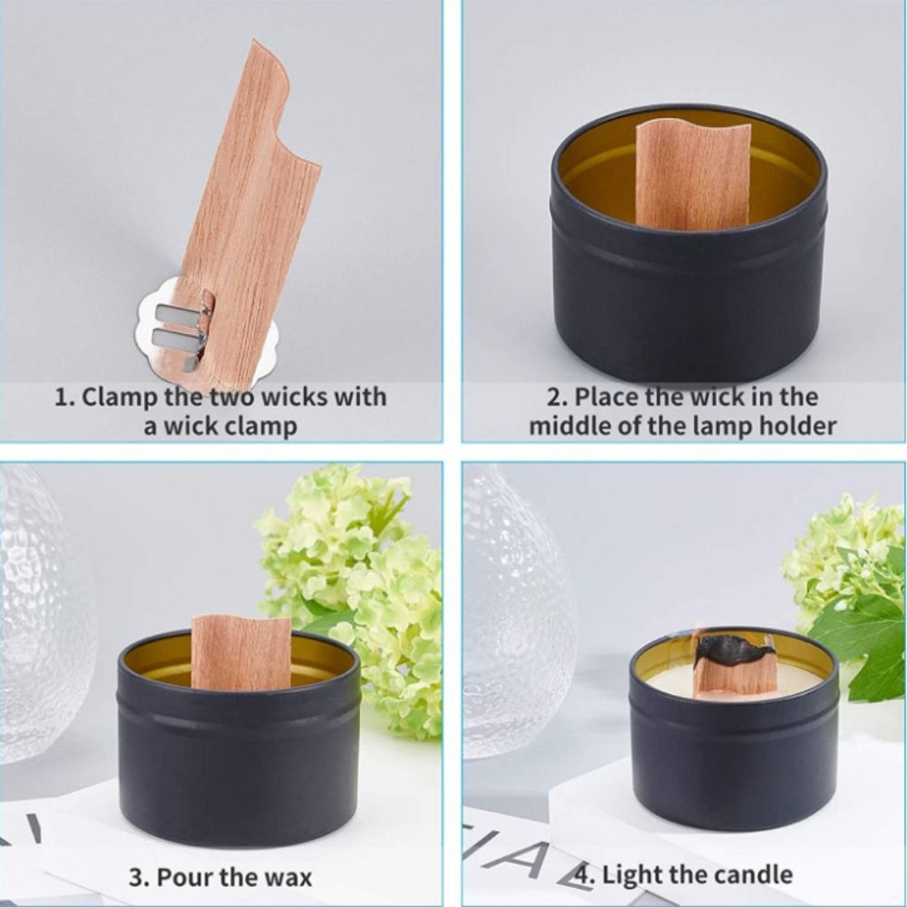 Mèches de bougie en copeaux de - Wooden Wick Candle avis et prix